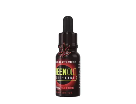 Olejek konopny Green Out® Pure mini, Sour Diesel 10ml